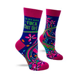 On My Way To Fuck Shit Up Women's Crew Socks