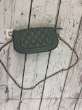 Taipei Quilted Crossbody in Dark Grey