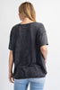 Cvc Slub Mineral Washed Short Sleeve Top