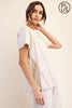 Cotton Club Short Sleeve Top & Shorts Set
