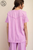 Cotton Club Short Sleeve Top & Shorts Set