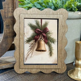 Scallop Christmas Framed Canvas Art