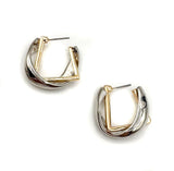 Double Geo Metal Earring