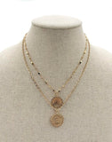 Gold Double Layered Coin Nk