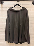 Oversized Hooded Long-sleeve Top