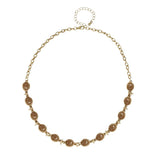 Oval Cabochon Chain Necklace