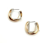 Double Geo Metal Earring