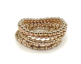 Multi Ccb Beads Stretch Bracelet