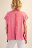 Mineral Washed Polo Top