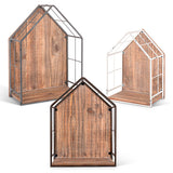 Wooden & Metal Wall Shelf