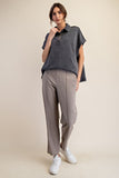 Mineral Washed Polo Top
