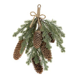 Pine And Cone Package Tie 11"h Plastic