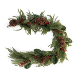 Pine And Magnolia Leaf Garland 5'l Plastic (fresh Touch)