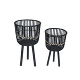 Bamboo Planters Black