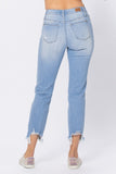 Judy Blue -  Midrise Destroyed Hem Boyfriend