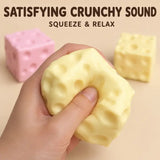 Crunchy Cheese Block Squishy Toy