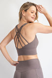 Criss-Cross Strappy Back Butter Bralette- FINAL SALE CR!