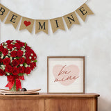 Be Mine Pink Heart White