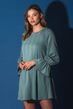 Cable Knit Solid Comfy Dress