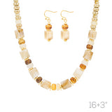 G Acrylic Tube Neck Ear Set Len:16+3in