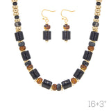 G Acrylic Tube Neck Ear Set Len:16+3in