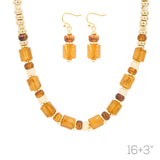 G Acrylic Tube Neck Ear Set Len:16+3in