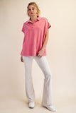 Mineral Washed Polo Top