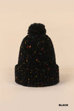 Speckled Pom Pom Beanie