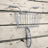 Metal bicycle wall basket