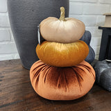 Stacked Velvet Pumpkin