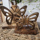 Antique Gold Butterfly Stands