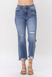 Judy Blue - High Waist Destroy Cropped Straight