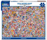 Usa Word Map - 500 Piece Jigsaw Puzzle
