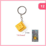 3d Printed Cheese Fidget Clicker Keychain