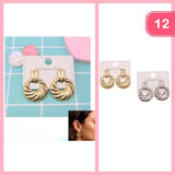 Door Knocker Textured Post Earring
