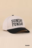 Sunday Funday Two Tone Canvas Cotton Cap