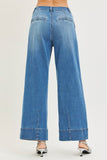 Slouchy Wide Leg Jeans With Pleats