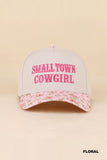 Small Town Cowgirl Two Tone Snapback Hat