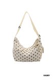 Polka Dot Crescent Bag