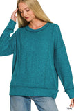 Brushed Hacci Drop Shoulder Sweater
