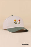 Floral Two Tone Snapback Hat