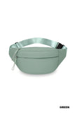 Double Zipper Crossbody Fanny Pack