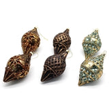 Metallic Glass Finial Ornaments