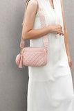Diamond Quited Crossbody Bag Duo Coin Purse