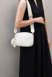 Diamond Quited Crossbody Bag Duo Coin Purse