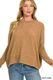 Brushed Melange Hacci Dolman Sleeve Sweater