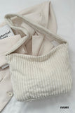 Minimalist Corduroy Tote Bag