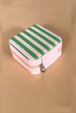 Trendy Striped Jewelry Organizer Case