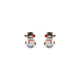 Snowman Earrings