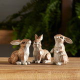 Rabbit 3"H, 3.5"H Polystone